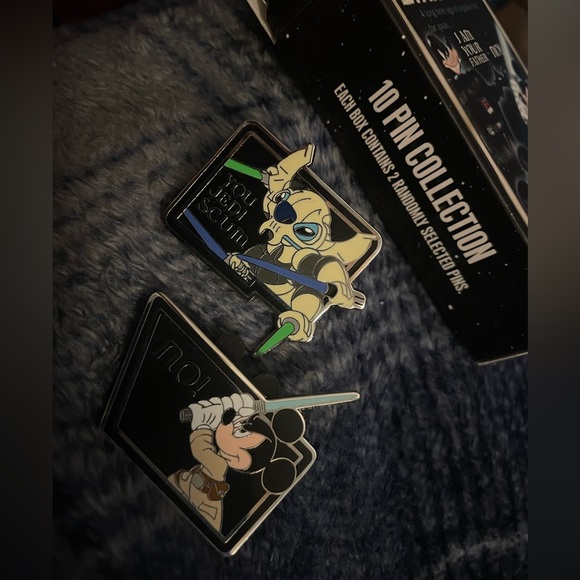 Disney Star Wars Stitch Pin Genral Grievous You Jedi Scum 2011 Trading Mickey No - Picture 3 of 5